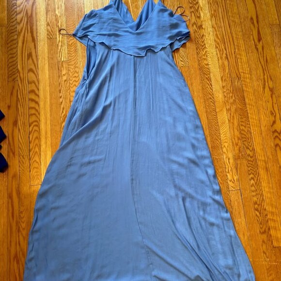 Zara Maxi Dress Intricate Straps - Baby Blue - Picture 3 of 4